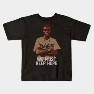 Mookie Keep Hope Do the Right Thing - 70s Style Illustration Kids T-Shirt